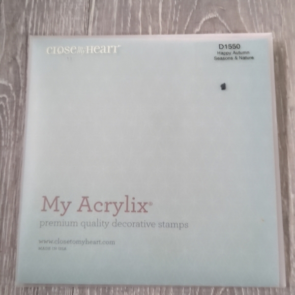 Close To My Heart Acrylic Stamps Happy Autumn D1550 Scrapbooking Cardmaking - Picture 2 of 2